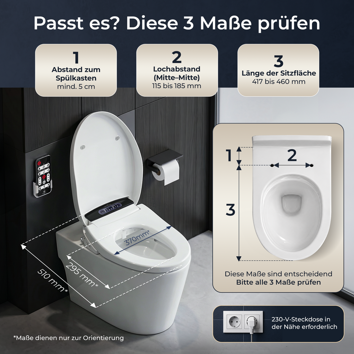 Dusch-WC Aufsatz mit Fernbedienung, TokyoSeat