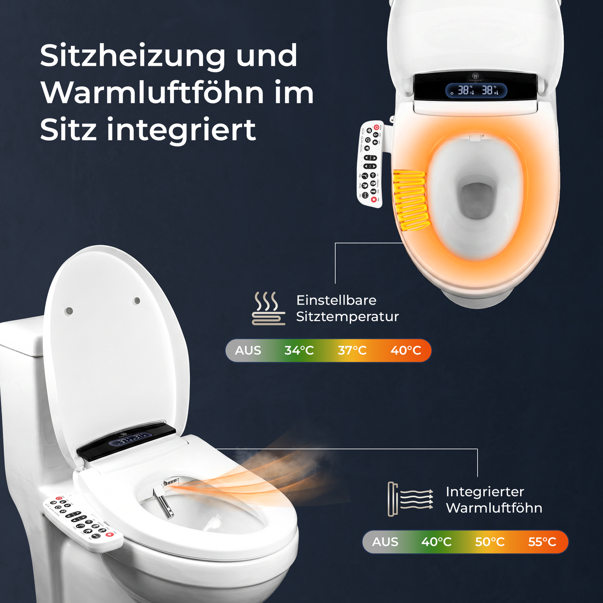 Dusch-WC Aufsatz TokyoSeat Classic