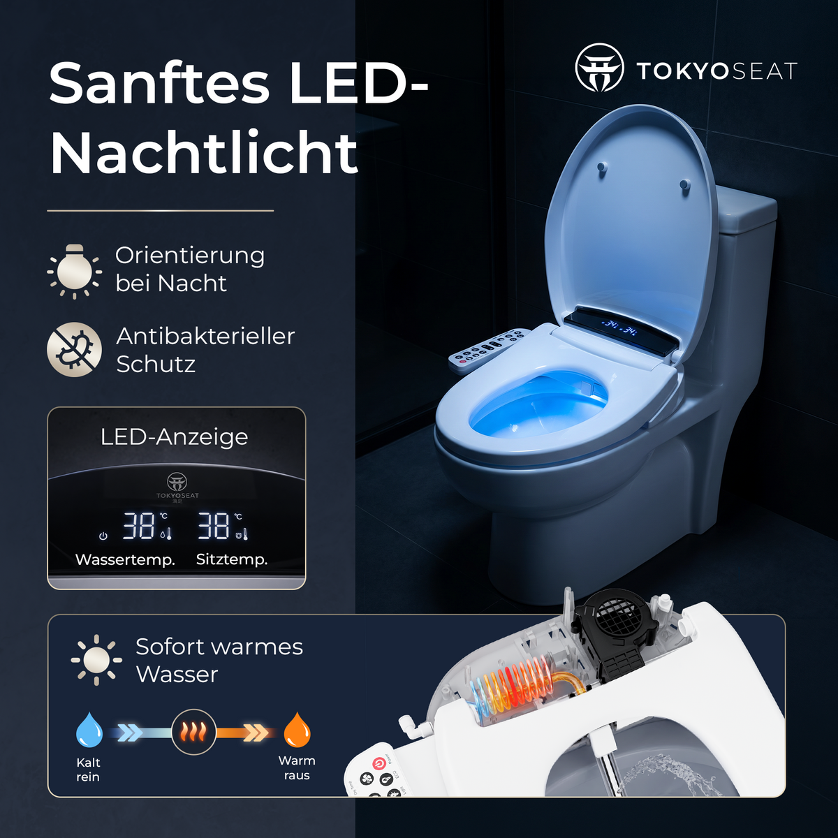 Dusch-WC Aufsatz TokyoSeat Classic