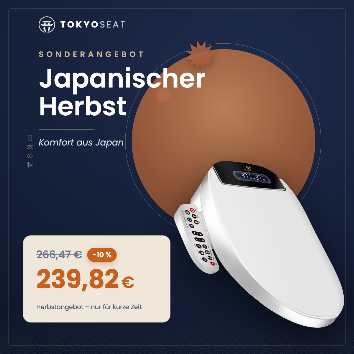 Dusch-WC Aufsatz TokyoSeat Classic