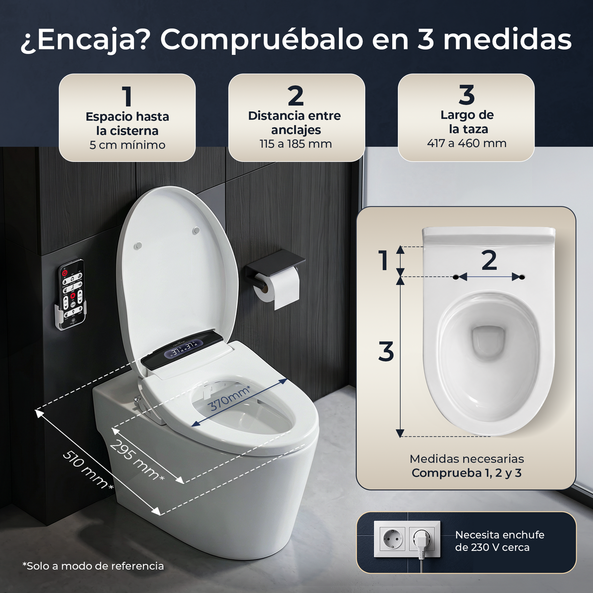 Asiento Inodoro Inteligente TokyoSeat con Mando a Distancia